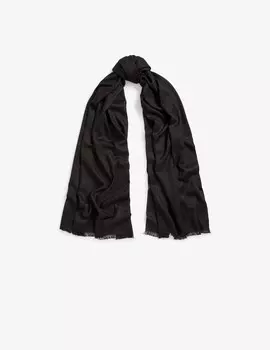Шарф из смесового хлопка Lauren Ralph Lauren, черный