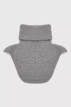 Шарф из смесовой шерсти Answear Lab, серый