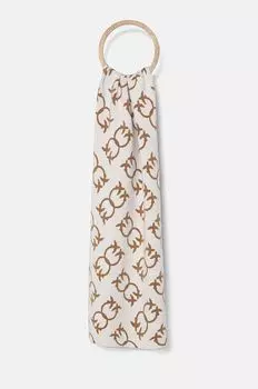 Шарф из смесовой шерсти Pinko, бежевый