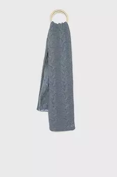 Шарф из смесовой шерсти Superdry, темно-синий