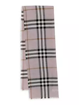 Шарф из смесовой шерсти в клетку Burberry