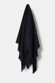 Шарф из смесовой шерсти Zadig&Voltaire, темно-синий