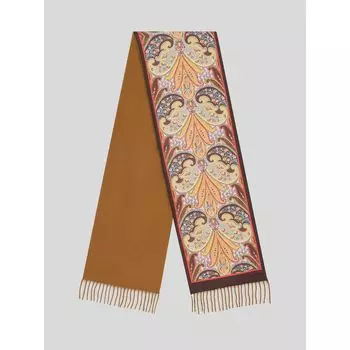 ШАРФ ИЗ ТКАНЕЙ И САРЖИ ETRO, коричневый