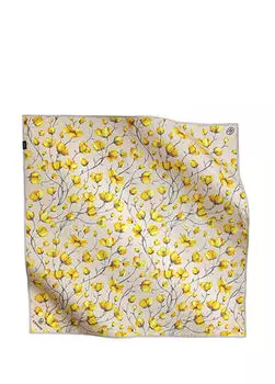 Шарф из твила с двойным принтом Poanes, зеленый