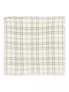 Шарф из твила с мини-принтом Eric Bompard, нейтральный