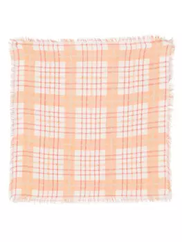 Шарф из твила с принтом Эрика Бомпара Eric Bompard, оранжевый