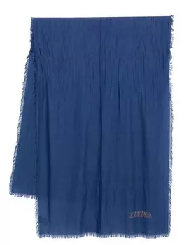 Шарф из твила Zegna, синий