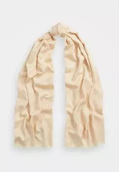 Шарф JACQUARD Lauren Ralph Lauren, коричневый