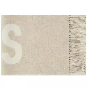 Шарф Jacquemus Jacquard Logo Scarf, бежевый