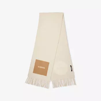 Шарф Jacquemus Rond Carr, бежевый