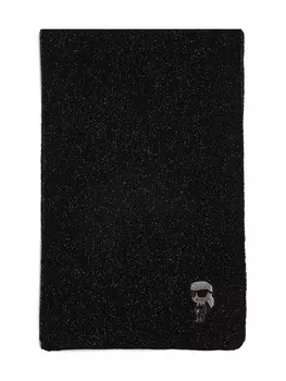 Шарф Karl Lagerfeld Ikonik Lurex, черный