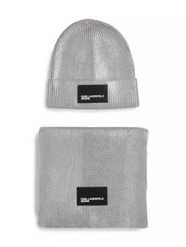 Шарф KARL LAGERFELD JEANS, серебряный