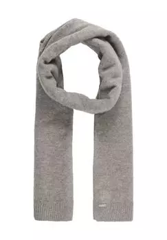 Шарф, кашемир, однотонный, женский SEEBERGER, цвет Smoke Grey