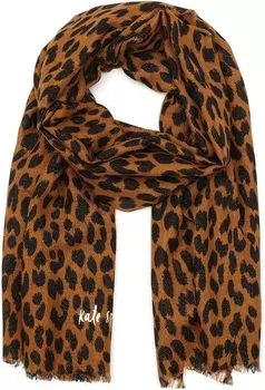 Шарф Kate Spade New York Modern Leopard Oblong, цвет Light Tobacco