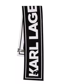 Шарф Kessential с логотипом Karl Lagerfeld, черный
