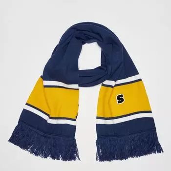 шарф команды колледжа Urban Classics, цвет spaceblue/californiayellow/wht