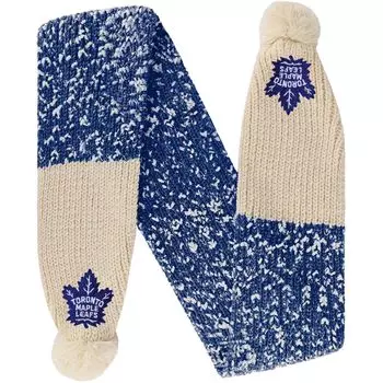 Шарф-конфетти FOCO Toronto Maple Leafs с помпоном