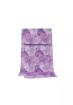 Шарф кот ZEBRO, фиолетовый