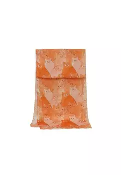 Шарф кот ZEBRO, оранжевый