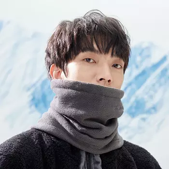Шарф Kuang-Chi, мужской универсальный шарф, женский корейский вариант, осенне-зимний вязаный теплый мужской шарф на шею, студенческий вязаный шарф, немецкий бархат, темно-серый