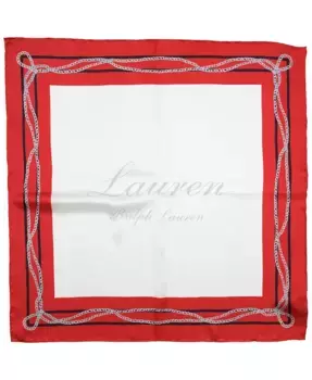 Шарф квадратный с цепным узором Lauren Ralph Lauren, мультиколор