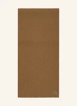 Шарф LACOSTE, коричневый