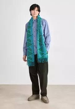 Шарф Lacoste, зеленый