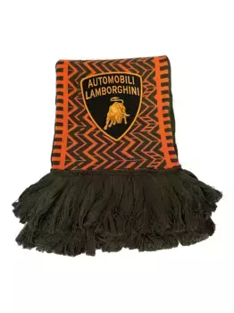 Шарф Lamborghini с вышитым логотипом RHUDE, черный