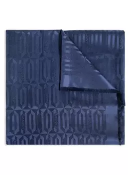 Шарф Lanvin с абстрактным узором, синий