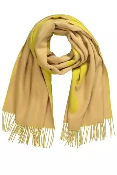 Шарф LAURASN Scarf, бежевый/зеленый