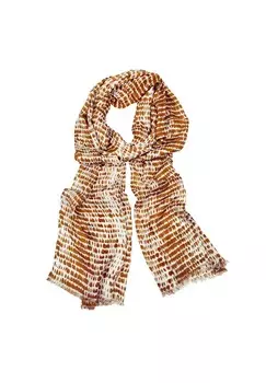 Шарф Laurine из веганского материала Collezione alessandro, коньячный