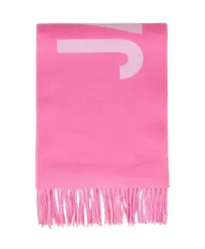 Шарф Lcharpe с бахромой и логотипом Jacquemus, розовый