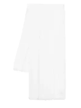 Шарф Le Tricot Perugia с люрексом, белый