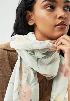 Шарф LIGHTWEIGHT REGULAR FIT Next, цвет ecru green easter bunny