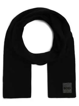 Шарф лисенок Boss Orange, черный