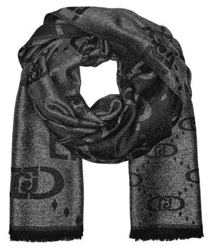 Шарф Liu Jo с принтом, черный