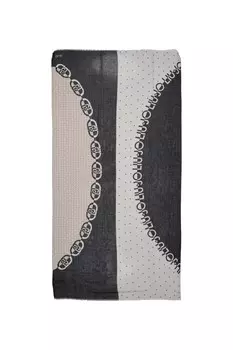 Шарф Liu Jo с принтом, черный/серый