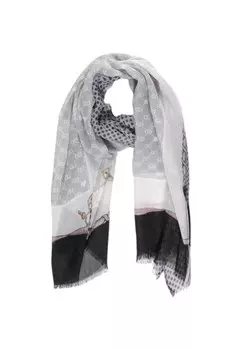 Шарф Liu Jo с рисунком, черный/серый