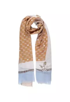 Шарф Liu Jo с узором, бежевый