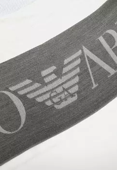 Шарф LOGO SCARF Emporio Armani, светло-голубой