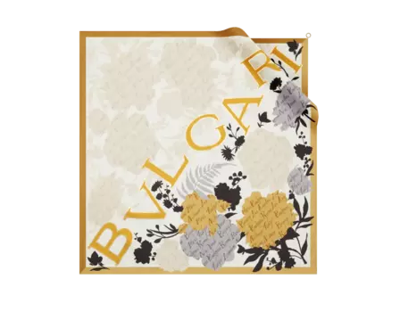 Шарф Логомания Bvlgari, белый