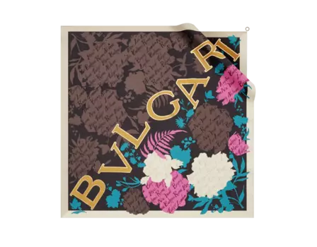 Шарф Логомания Bvlgari, черный