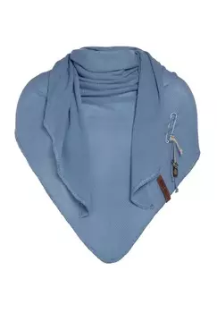 Шарф LOLA Knit Factory, светло-голубой деним