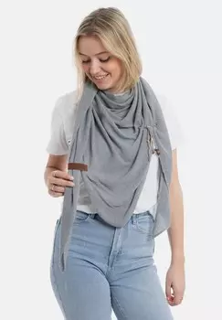 Шарф LOLA Knit Factory, светло-серый