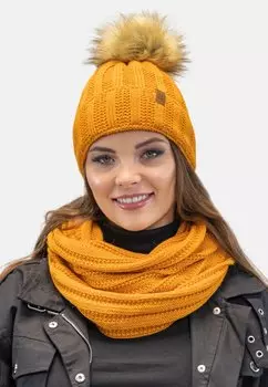 Шарф LOOP SET Vivisence, желтый