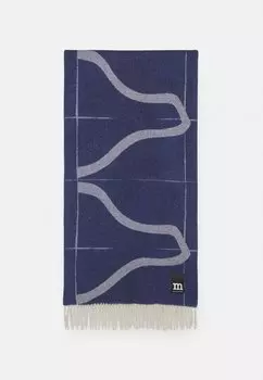 Шарф Marimekko OVLIN RAPPU SCARF, темно-синий/кремовый