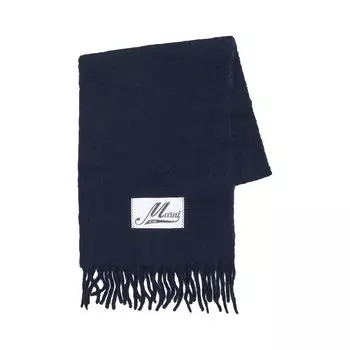 Шарф Marni из брашированной альпаки, синий
