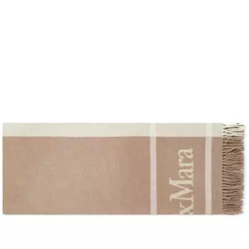 Шарф Max Mara Hilde Logo, цвет Turtledove