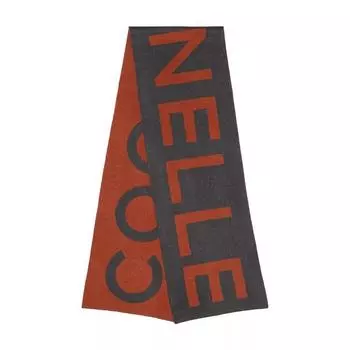 Шарф maxi logo scarve kale green/brule Coccinelle, коричневый