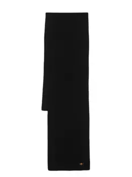 Шарф Medusa '95 в рубчик VERSACE, черный